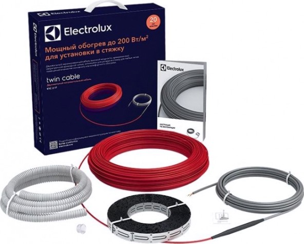 Комплект теплого пола ELECTROLUX ETC 2-17-1200 нагревательный кабель [НС-1073703]